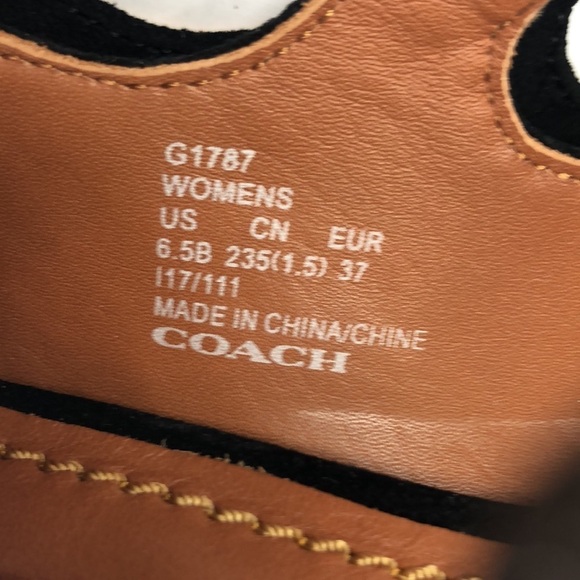 NEW Coach Buckle Rivet Strappy Suede Peep Toe Ankle Strap Heels Sandals 6.5 - Picture 9 of 14